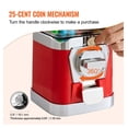 thumbnail image 3 of Gumball Machine for Kids, 17" Candy Dispenser, Coin Operated Vending Machine, PC Gumball Bank for Home, Game Rooms, Bouncy Balls & Candy, Red, 3 of 6