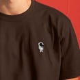 thumbnail image 5 of Dalix Astronaut Heavyweight Soft Tee Short Sleeve Cotton Shirt Mens in Cacao S Small, 5 of 5