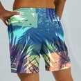 thumbnail image 6 of YABCSAZ Swim Trunks for Men Drawstring Elastic Waist Casual Short Pants Plus Size Wide Leg Loose Shorts with Pocket , 3D Printing Breathable Seaside Vacation Beach Shorts Swimming Trunks, 6 of 9