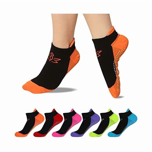 Eryueer Non Slip Yoga Socks for Women, Anti-Skid Socks for Pilates Bikram Fitness Socks with Grips