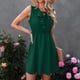 thumbnail image 4 of Vestido Corto De Gasa Con Volantes ANGGREK Sin Mangas Cuello En V, 4 of 6