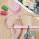 thumbnail image 3 of Cinta al bies rosa a rayas de 10,94 yardas, 0,83 pulgadas, cinta al bies doble, pre-doblada, a granel, para decoración de cheongsams, costura de prendas de vestir y ribetes., 3 of 9