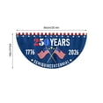 thumbnail image 2 of XINGXIANG 250th Anniversary USA Flag ,1776-2026 Banner,250 Years Fan-Shaped Ornament,Patriotic Bunting Flag 35.4x18",for Garden Backyard Fence House Garage Balcony Home, 2 of 6