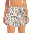 thumbnail image 2 of KLL Floral Pattern Shorts Women,Athletic Shorts High Waisted Running Shorts Pocket Sporty Short Gym Elastic Workout Shorts-X-Large, 2 of 7