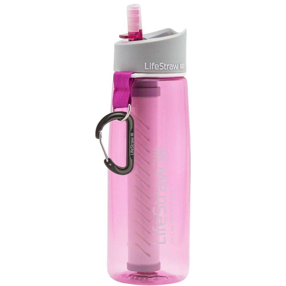 Lifestraw Go Water Bottle With 2Stage Filtration, Pink