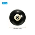 thumbnail image 2 of Uxcell 2-1/16" #8 Ball Billiard Replacement Ball, Pool Ball Standard Regulation Size for Billiard Room, Black 2Pcs, 2 of 5