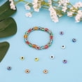 thumbnail image 5 of 450 cuentas de ojo malvado hechas a mano, cuentas de resina para pulseras y collares, 15 colores, 5 of 5