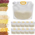 thumbnail image 1 of SUTENGDA Grain Storage Container Multigrain Food Sealed Bags 10 Pack 1.5L Resealable Packaging Bags Transparent Pouches Portable Bag for Cereal Bean Nut Rice Tea, 1 of 8