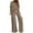 Khaki, variant on WRKEKC Women Outfits Sets, Womens Sets 2 Piece Outfits, Ladies' Casual Summer Trendy Solid Color Short Sleeve Tops and Loose Wide Leg Pants Trousers Two-Piece Suits
