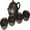 Black, variant on Yixing Clay Teapot 4 Cups Set,Traditional Chinese Kung Fu Tea Set