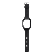 UAG Apple Unisex Silicone Watch Band 45mm with Case for iWatch Series 8 and 7 Scout Plus Black