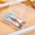 thumbnail image 1 of Liquidation Maintenant! Ensemble de Vaisselle pour Enfants en Acier Inoxydable Réutilisable et Fourchette Cuillère C5D6, 1 of 1