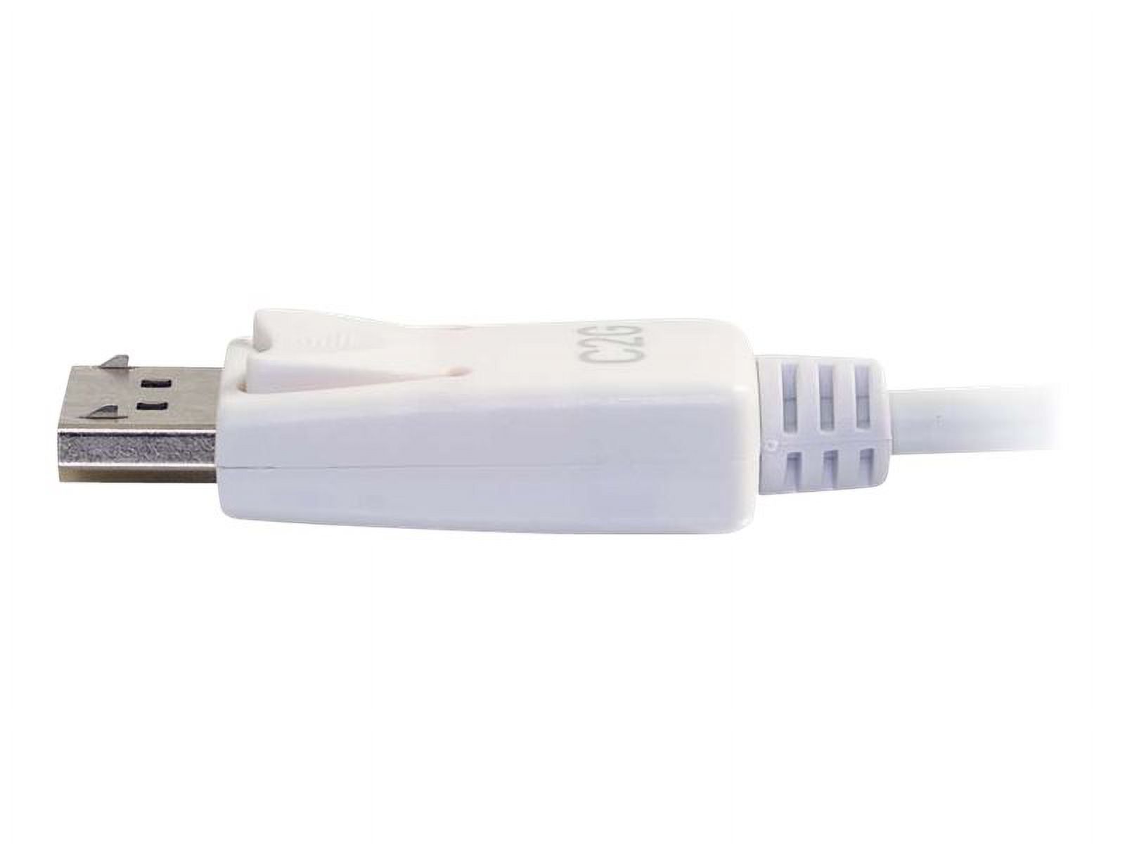 C2G 12ft USB C to DisplayPort 4K Cable White - DisplayPort/USB for Audio/Video Device, Projector, Notebook - 12 ft - 1 x Type C Male USB - 1 x DisplayPort Male Digital Audio/Video - Nickel Plated Conn