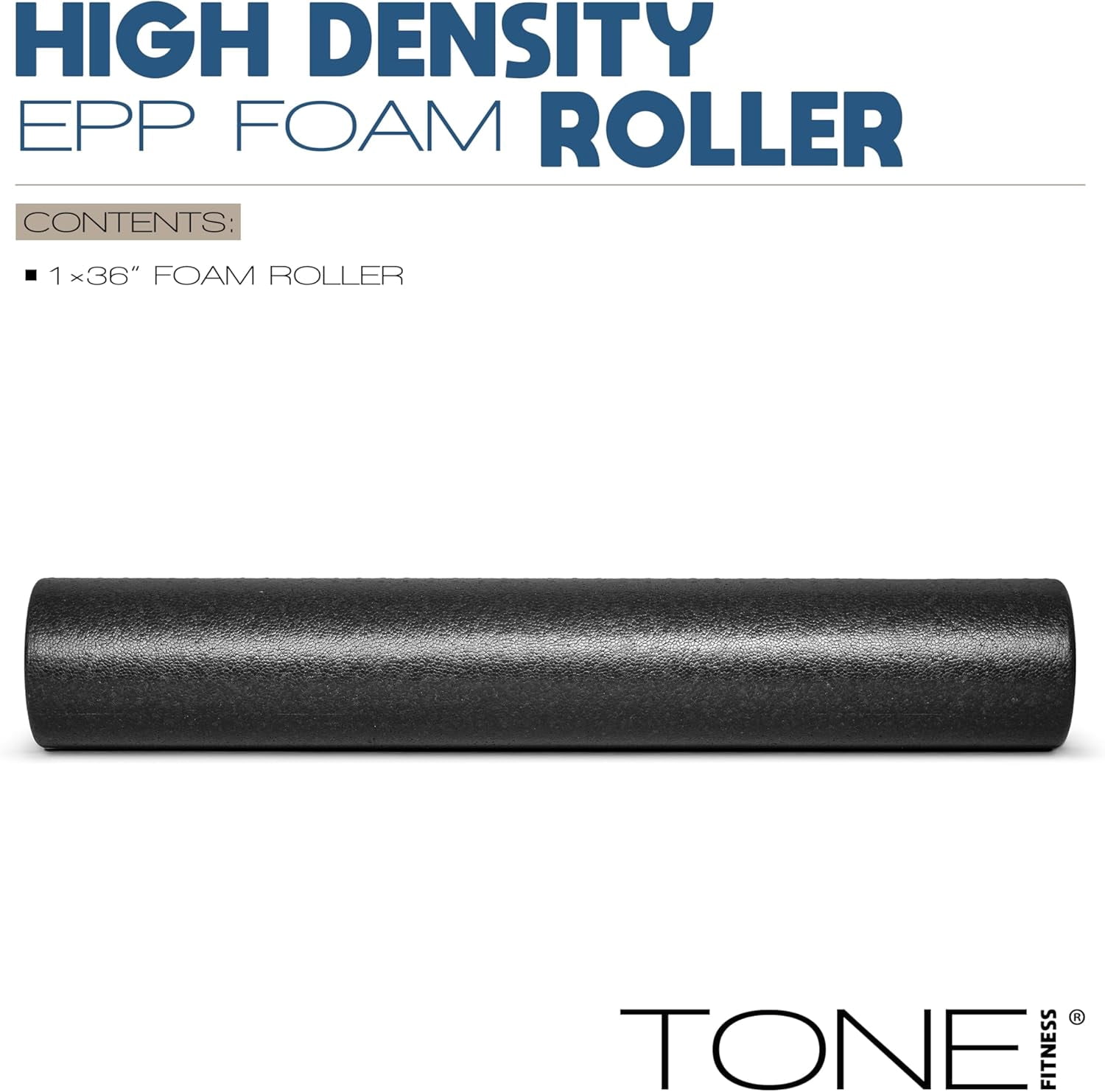 High Density EPP Foam Exercise Roller for Yoga, Pilates, Stretching, Massage, and Recovery | Multiple Sizes Colors