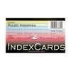INDEX CARDS 3"x5" ASSTD COLORS IN PACK LINED 1 SIDE