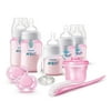 Philips Avent Anti-colic baby bottle with AirFree vent starter gift set pink