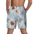 thumbnail image 4 of Uemuo Sea Turtle Pattern Mens Swim Trunks Quick Dry Board Shorts with Mesh Lining, Stretch Beach Shorts Quick Dry No-Chafing Board Shorts-Medium, 4 of 9