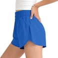 thumbnail image 5 of HAOTAGS Teen Girls Lightweight Casual Sport Shorts(4–15) Breathable Stretch Summer Athletic Shorts With Elastic Waist And Front Pockets Blue Size 6-7 Years, 5 of 9