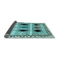 thumbnail image 2 of Ahgly Company Indoor Rectangle Abstract Light Blue Contemporary Area Rugs, 3' x 5', 2 of 4