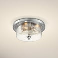 thumbnail image 3 of Nuvo Lighting - Bransel-3 Light Flush Mount in Transitional Style-15 Inches Wide, 3 of 8