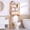 Natural, variant on Enogets Over the Toilet Storage, Bamboo Bathroom Shelf Organizer with 2 Baskets & 4 Hooks, 4-Tier Space Saver