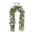 thumbnail image 3 of Danhjin Simulation Rattans Eucalyptuss Eucalyptuss Leaf Camellia Rattan Home Ornament Outdoor Decoration Rattan 2PC Fall Garland, 3 of 9