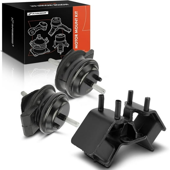 A-Premium Engine Motor Mount and Transmission Mount Kit Compatible with Lexus LS400 1995-2000 4.0L, Automatic Transmission, 3-PC Set, Replace# 1236150101, 1237146160