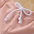 thumbnail image 6 of Qiylii Newborn Baby Summer Ribbed Outfit Short Sleeve T-shirt+Shorts,0-3T, 6 of 8
