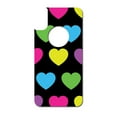 thumbnail image 3 of DistinctInk Custom SKIN / DECAL compatible with OtterBox Commuter for iPhone XS MAX (6.5" Screen) - Black Multi Color Hearts, 3 of 5
