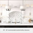 thumbnail image 5 of Hunter - Briargrove 4-light Matte Black, Large Chandelier, Dimmable, Transitional Style, Drum Shaped, for Bedrooms, Dining, Living Rooms - 19702, 5 of 7