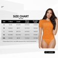 thumbnail image 5 of Zufioo Orange Glitter2 Women's Shapewear Bodysuits, Slimming Fit Body Suit,One Piece Bodysuit,Body Shaper,Easy To Put On and Take Off -Large, 5 of 7
