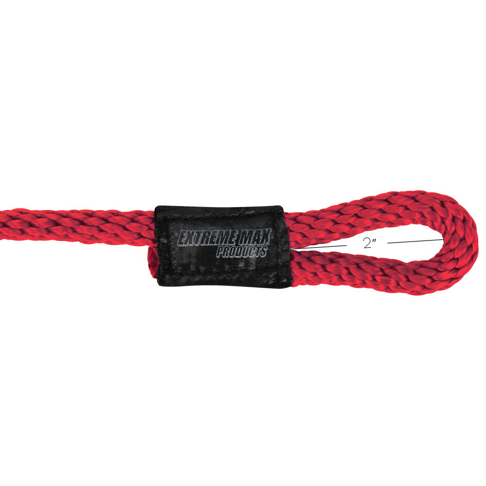 Red 3/8 x 5 Extreme Max 3006.3366 BoatTector Solid Braid MFP Fender Line Value 4-Pack