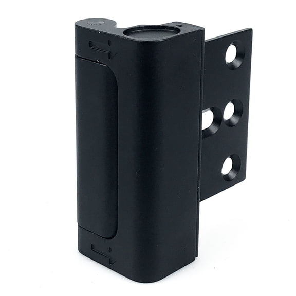 Anti-Kick Door Lock Reinforcement, 800lbs Security Latch for Home Front Doors, Child Proof Aluminum Safety Lock Protector,1 Pack,Black