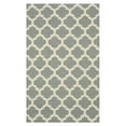 thumbnail image 1 of EORC DM73GY8X10 8 x 10 ft. Handmade Wool Flatweave Revesible Moroccan Contemporary Trellis Rug, Grey - Rectangle, 1 of 6