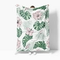 thumbnail image 2 of NTBAY Flannel Fleece Throw Blanket, Colorful Printed Fuzzy Soft Blanket, 50"X60", Monstera Deliciosa, 2 of 5
