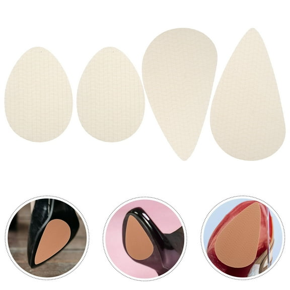 Raindrops 2 Pairs Shoe Bottom Protector Noise Reduction Self Adhesive Shoe Grips On Bottom Of Shoes Anti Slip Sole Protectors Non Slip Shoe Pads For High Heels