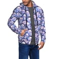 thumbnail image 2 of Kdxio Skull star crystal Print Men Hoodies Casual Hoodies for Men with Zip Pockets Full Zip Long Sleeve Sweatshirt Sports Hooded Jacket-Small, 2 of 5