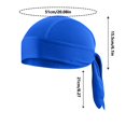 thumbnail image 3 of Skull Caps for Men Sweat Wicking Beanie Cap Bandana Head Wrap for Men and Women Blue, 3 of 4