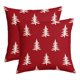 thumbnail image 1 of Yhmxh Fundas de cojín decorativas Funda de cojín con copo de nieve navideño Funda de cojín con estampado de árbol de Navidad Funda de cojín para sofá Fundas de almohada, 1 of 6