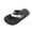 Black, variant on Kids Lightweight Sport Letter Print Open Toe Beach Flip Flops Size:9.5