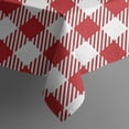 thumbnail image 5 of Red and White Plaid Pattern Square Tablecloth,Waterproof Square Table Cover,Wipeable Spillproof Washable Table Cover for Home Kitchen Party Decor 42"X42"(107x107cm), 5 of 6