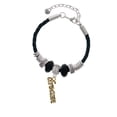 thumbnail image 2 of Delight Jewelry Goldtone Crystal Script ''Dream'' Granddaughter Celtic Knot Leather Bead Bracelet, 7"+2" Extender, 2 of 4
