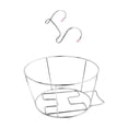 thumbnail image 2 of KAKOWELY Balcony Hanging Flowerpot Rack Stainless Steel Flower Planter Storage Rack,9.45"X9.45"X5.12", 2 of 5