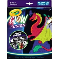 Crayola Glow in The Dark Coloring Set with Markers, Mythical Creature Art Kits, Unisex Child 8 