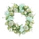 thumbnail image 1 of Corona de flores de peonía artificial para puerta, para decoración de bodas, hogar, puerta de entrada exterior, pared interior o ventana. Los 40cm, 1 of 6