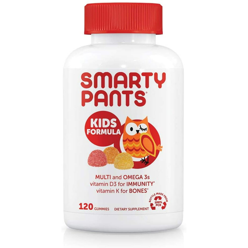 SmartyPants Kids Formula Daily Gummy Multivitamin Vitamin C, D3, and
