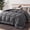 Grey, variant on U by Bedsure White Quilted Comforters Duvet Insert Queen Size, All Season Down Alternative, Soft Bedding, Machine Washable with 8 Corner Tabs ,88x88 inch