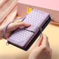 thumbnail image 3 of Premium Leather Phone Case with Zipper Wallet & Lanyard for Samsung S23 Ultra S22 S21 Ultra S20 FE Plus A54 A53 A52 A52s A51, 3 of 4