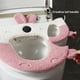 thumbnail image 4 of Tapa De Inodoro, Tela Suave Bordada, Fácil Instalación Y Limpieza, Parte Trasera Higiénica E Impermeable, Accesorio De Baño Duradero Y Resistente Al Desgaste Para El Hogar, 4 of 9