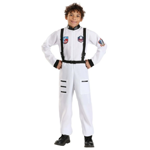 Classic White Astronaut Costume for Kids